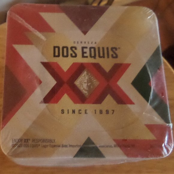 Authentic Dos Equis Beer Coasters - Picture 1 of 3